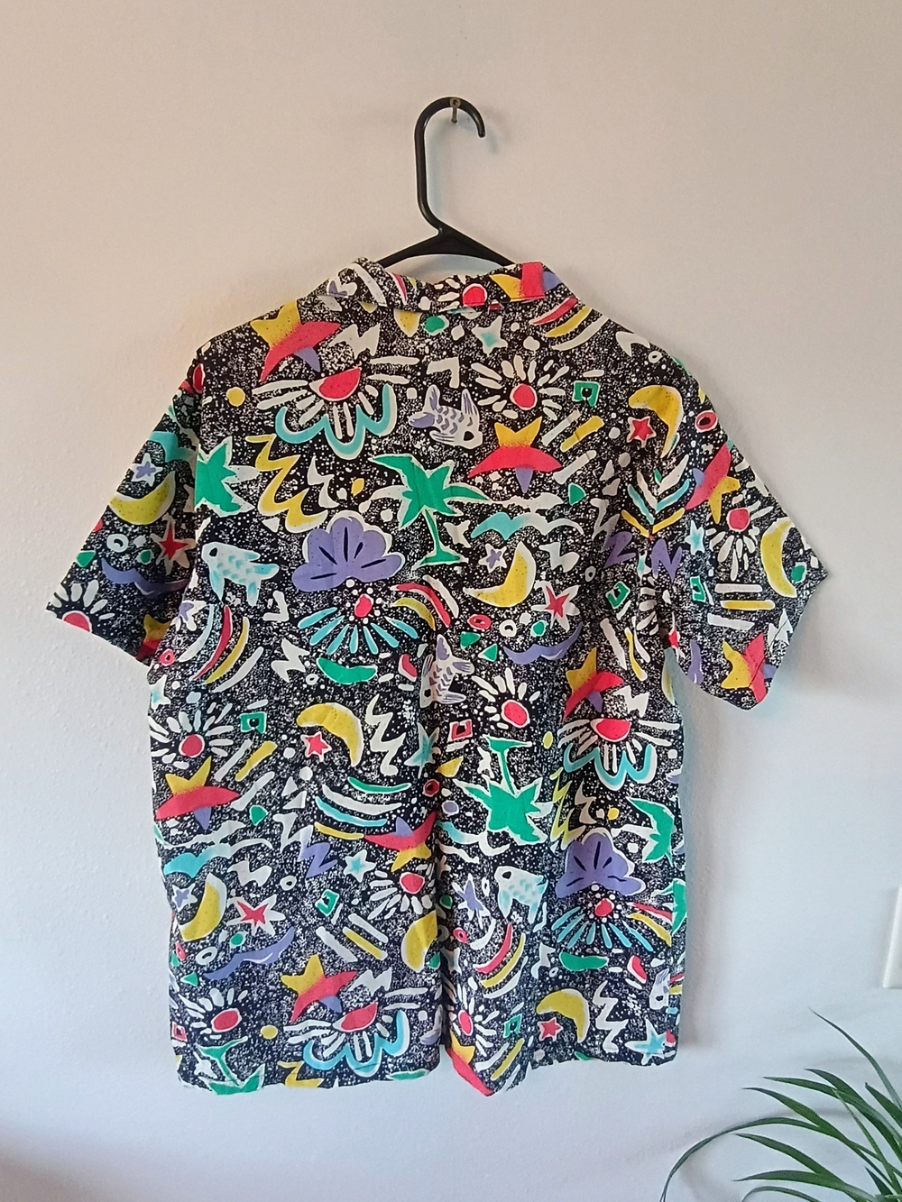 Vintage Sea & Ski Tropical Abstract Hawaiian Camp Shirt USA Cotton Women's L - Picture 5 of 7